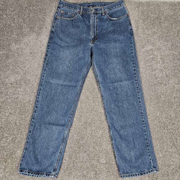 Levis 550 Jeans Mens 36x33 (Tag 38x34) Blue Relaxed Fit Denim Hipster Skater - Picture 1 of 13